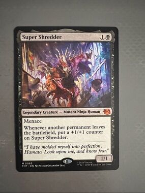 Super Shredder Legendary Creature Trading Card - Black